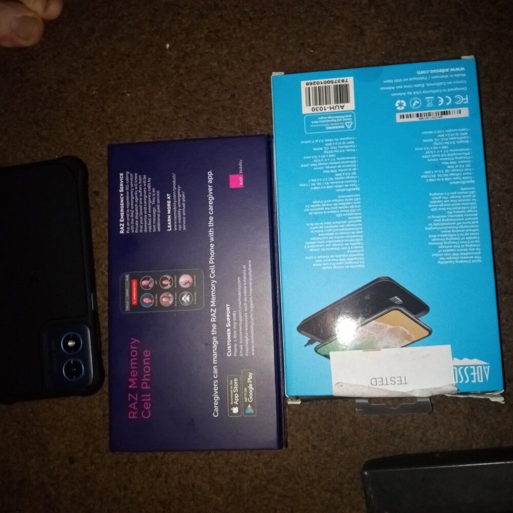 RAZ MEMORY PHONE & WIRELESS CHRGR & CASE OVER HALF OFF. I BLOCK TIME WASTERS!